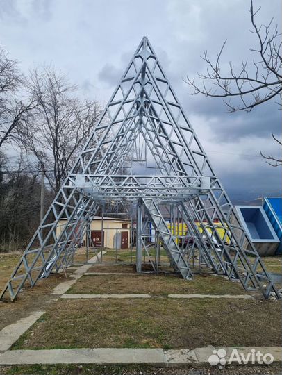 Лстк каркас дома в стиле А-фрейм