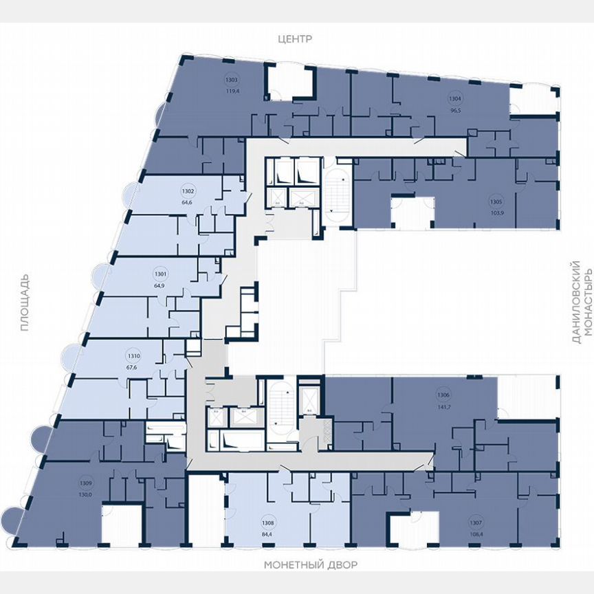 2-к. апартаменты, 108,4 м², 13/13 эт.