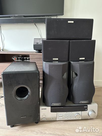 Сабвуфер колонки ресивер Kenwood