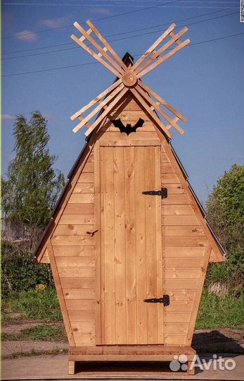 Дачный туалет деревянный А101