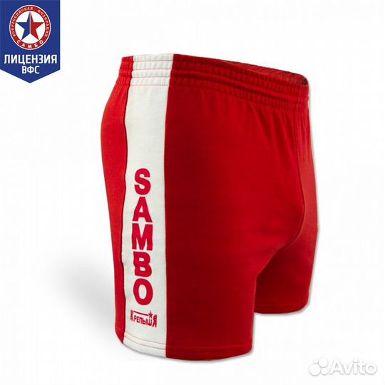 Шорты для самбо крепышя атака красные (38)