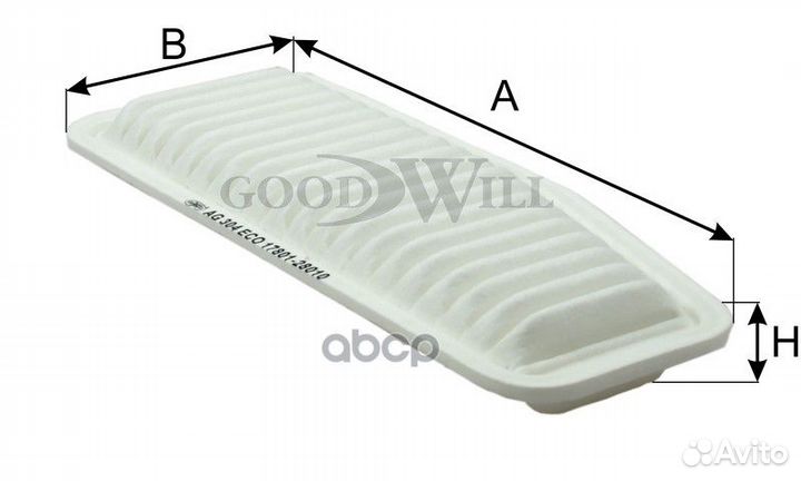 Фильтр воздушный toyota RAV IV AG304ECO Goodwill