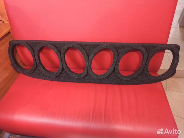 Полка акустическая 2107 (6 отвестия под колонки)