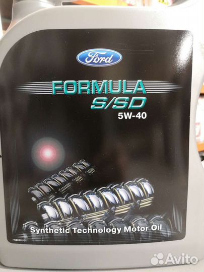 Масло моторное Ford Formula S/SD 5W40 5л синтетика