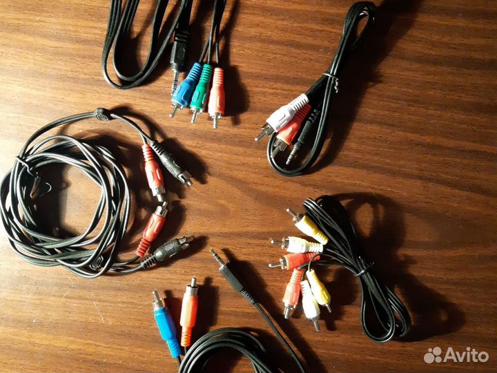 Тюльпан, Jack 3.5 на 2xRCA, 3RCA - 3RCA