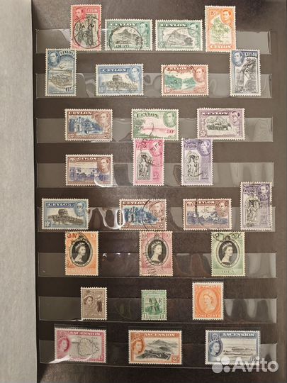 Марки Британские колонии + альбом Филателия СССР
