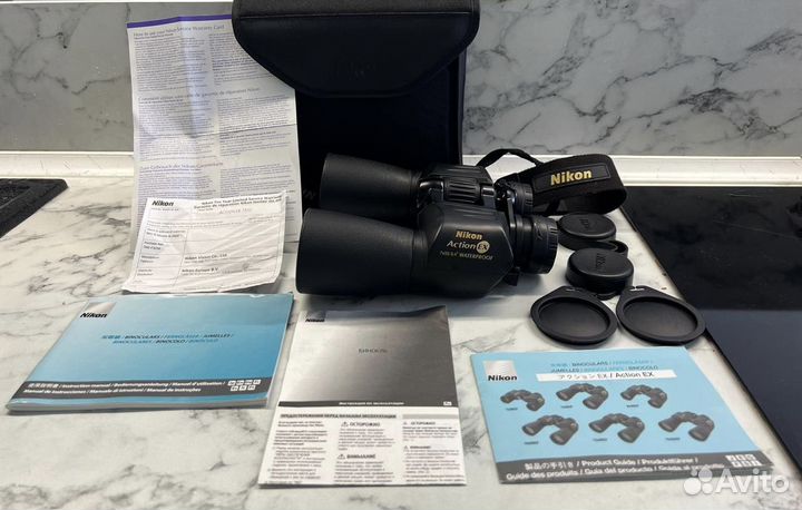 Бинокль nikon action ex 7x50 6.4 waterproof