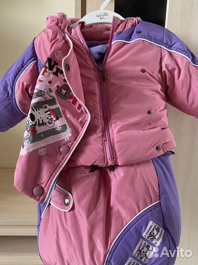 Зимний комбинезон конверт для девочки