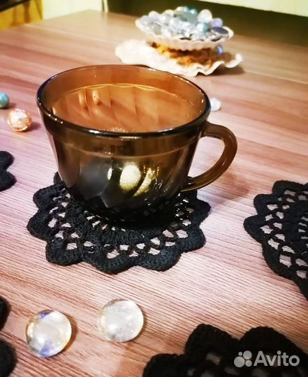 Салфетки ажурные вязаные