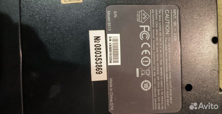 Ноутбук на запчасти