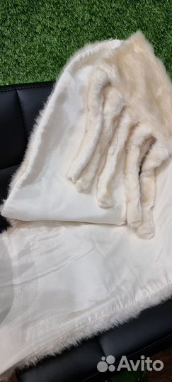 Меховая накидка женская Эко свадебная, вечерняя