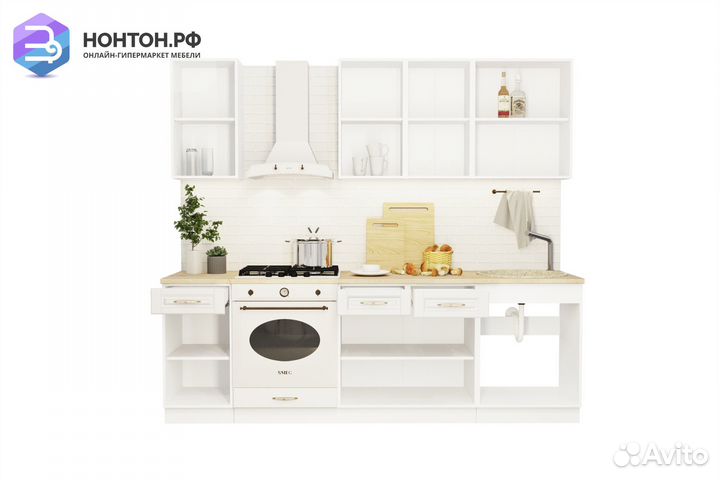 Кухня Лондон 2.4 м дуб изумруд