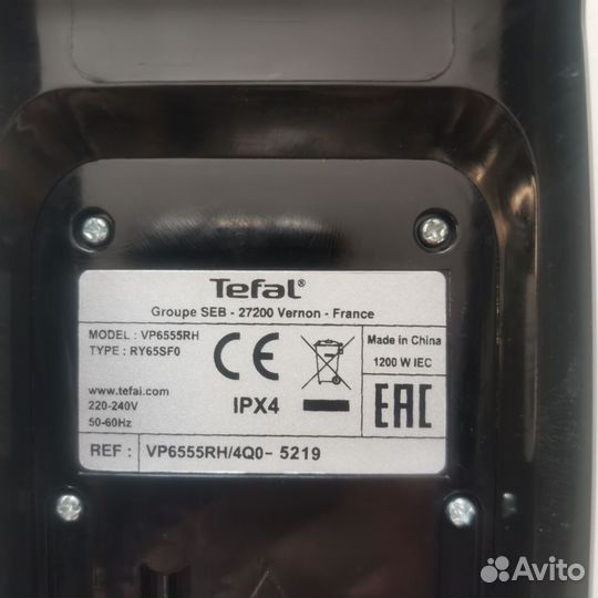 Паровая швабра tefal VP 6555 RH. 1200 Вт