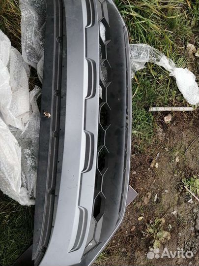 Нижняя губа бампера фольксваген тигуан