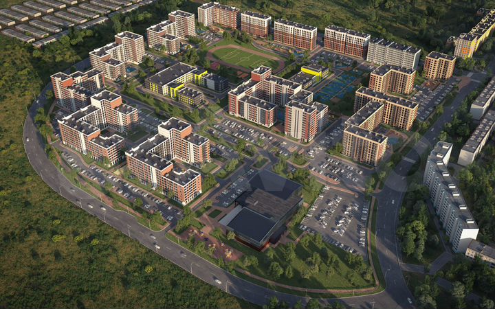 3-к. квартира, 74,3 м², 6/9 эт.