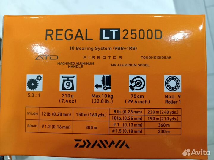 Катушка daiwa regal LT 2500D