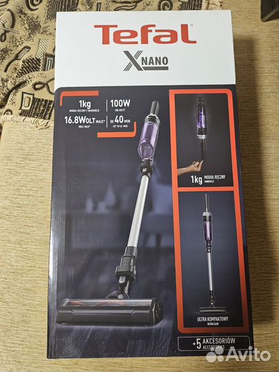 Вертикальный пылесос tefal x nano essensial