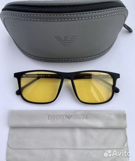 Очки emporio armani желтые поляризационные