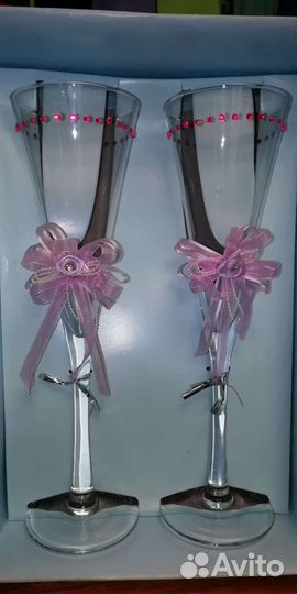 Фужеры свадебные 2шт