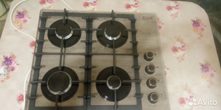 Газовая варочная панель 4 конфорки гефест