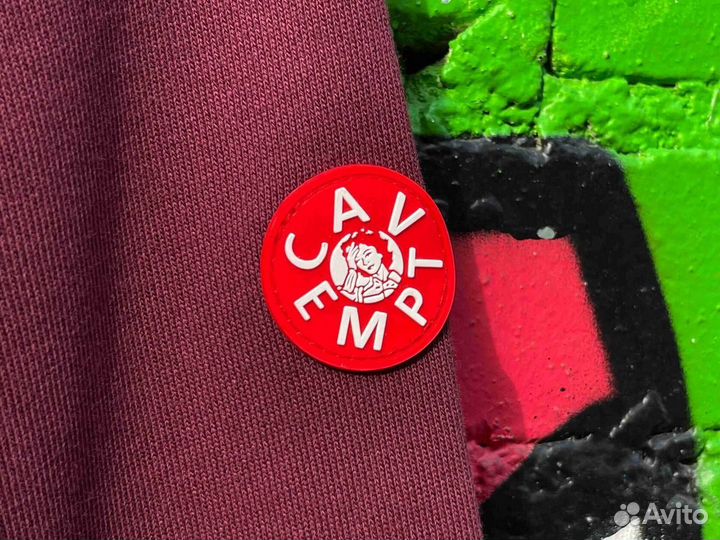 Зип худи Cav Empt бордовое