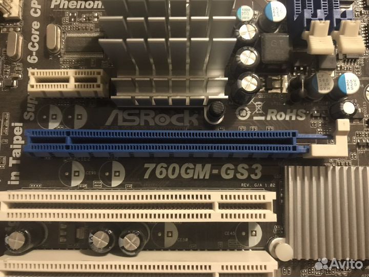 Плата asrock 760gm-gs3 + sempron 2,8