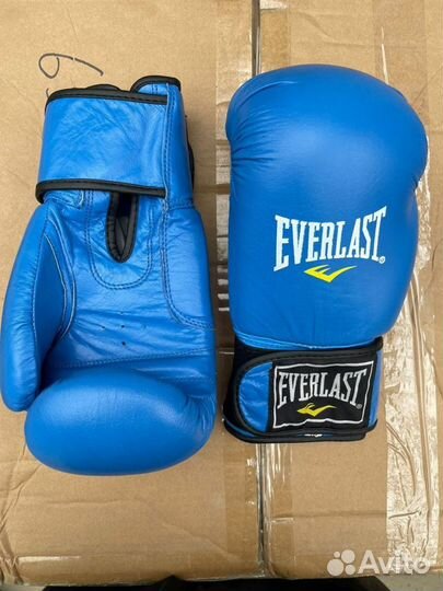 Перчатки для бокса everlast кожа