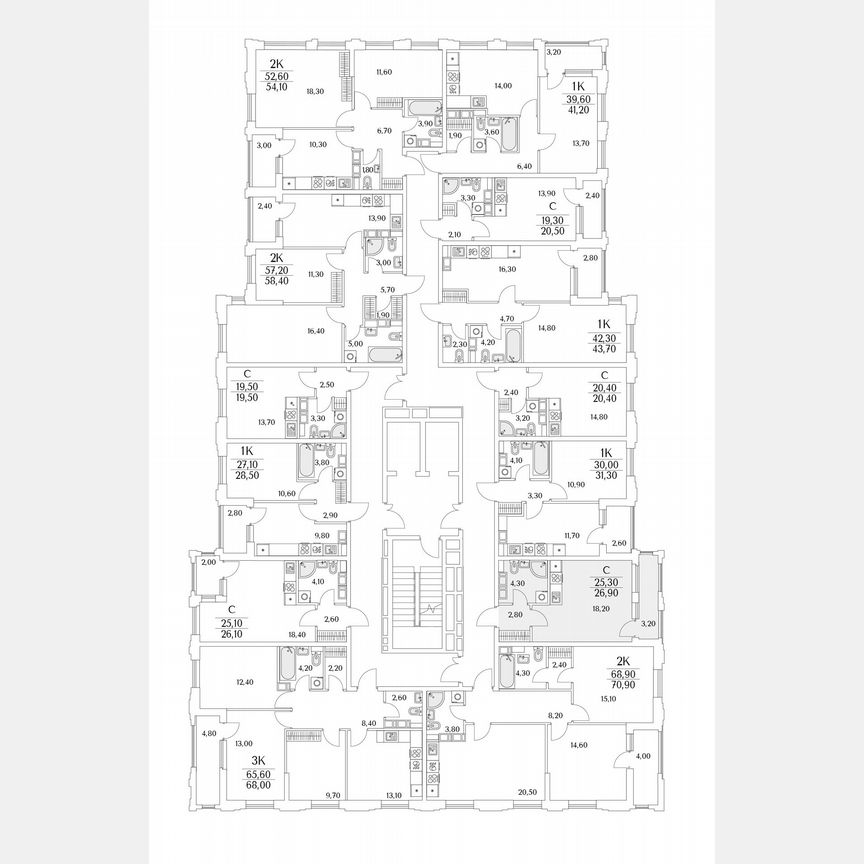 Квартира-студия, 26,9 м², 4/13 эт.