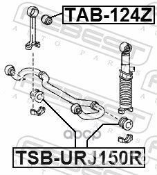 Втулка стабилизатора зад прав/лев TSB-URJ150R