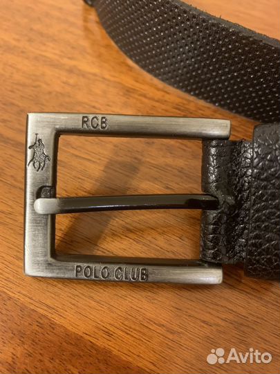 Мужской кожаный ремень черный