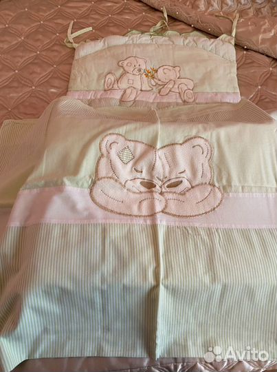 Комплект в кроватку.золотой гусь