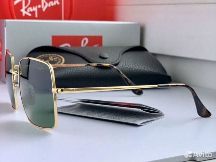 Очки ray ban square зеленые