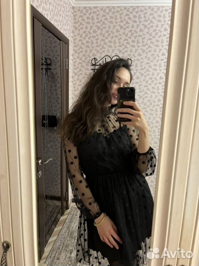 Платье черное вечернее 42 р