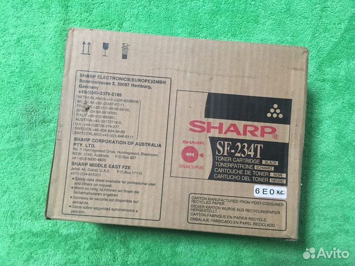 Картридж Sharp SF-234T, Black