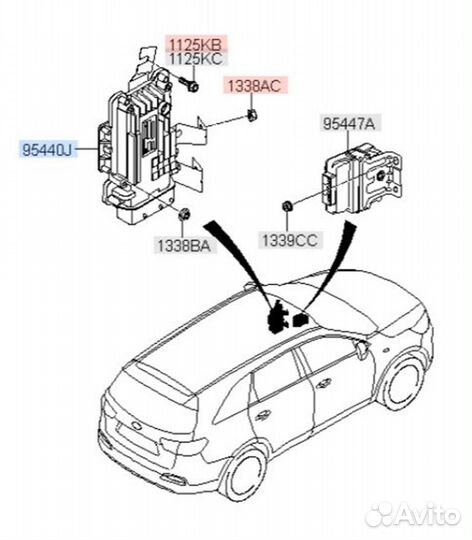 Блок управления АКПП Kia Sorento UM D4HA 2015