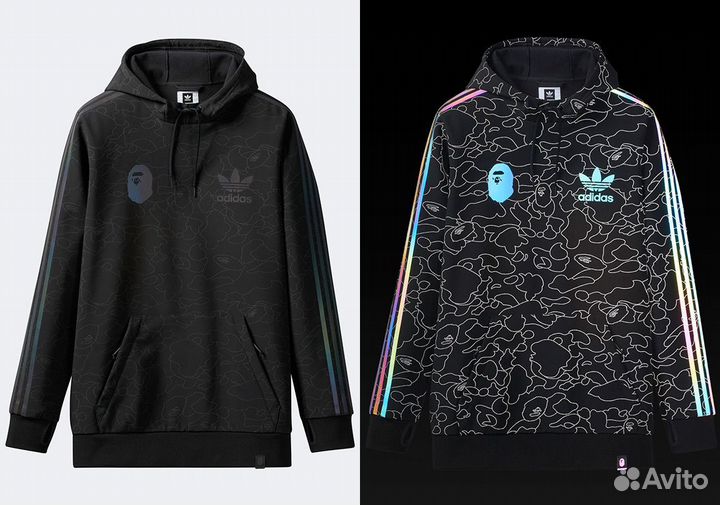 Adidas bape sales tech hoodie