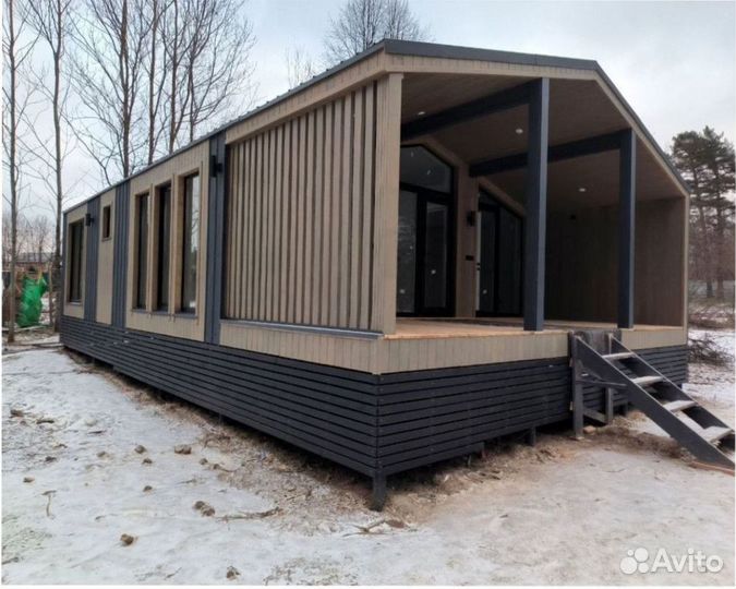 Деревянный дачный дом, зимний 110 м кв Артикул бп-6962