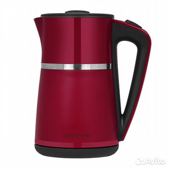 Чайник galaxy line GL0339 2200Вт 1,7л сеткло красный