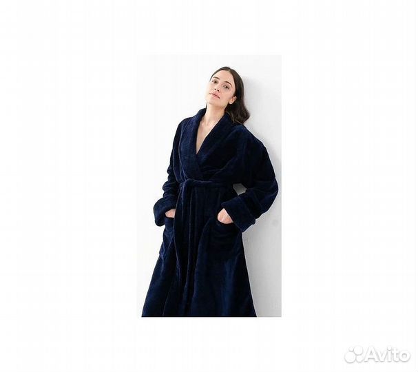 Халат махровый GoodNight Bamboo 42-44 (S) темно-си