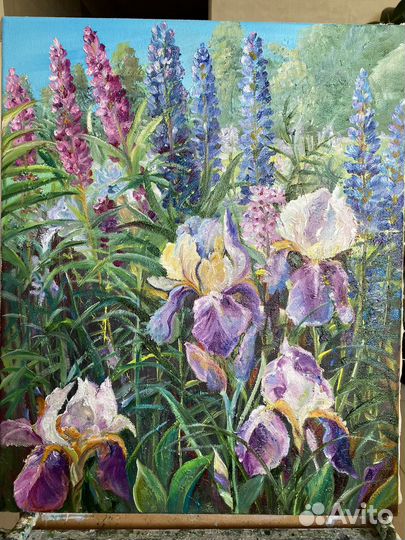 Картина маслом. Цветы