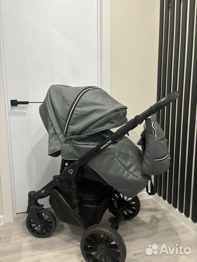 Коляска 2 в 1 DeLorean SMART grey