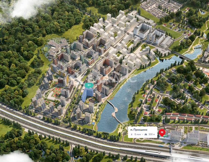 Квартира-студия, 23,2 м², 7/16 эт.