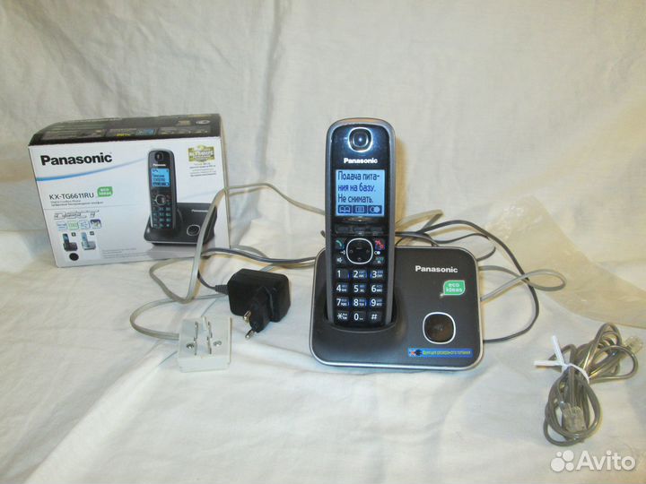 Телефон беспроводной Panasonic KX-TG6611RU dect