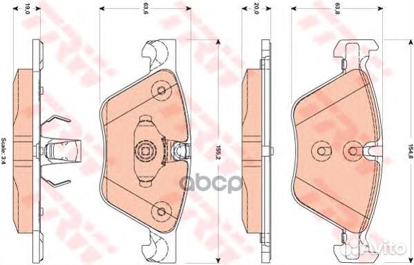Колодки передние BMW 5 F10, F18 GDB1882