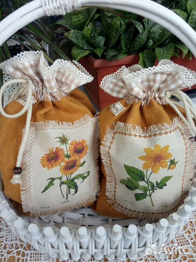Мешочки льняные для хранения