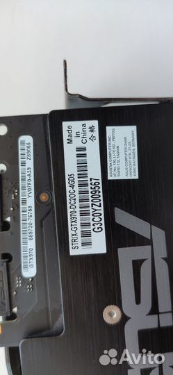 Видеокарта Asus Strix GTX970 4GB