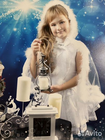 Новогодний костюм метель, морозный узор, снежинка