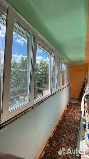 Остекление балкона алюминий