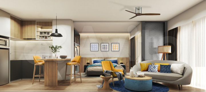 1-к. квартира, 35 м² (Таиланд)