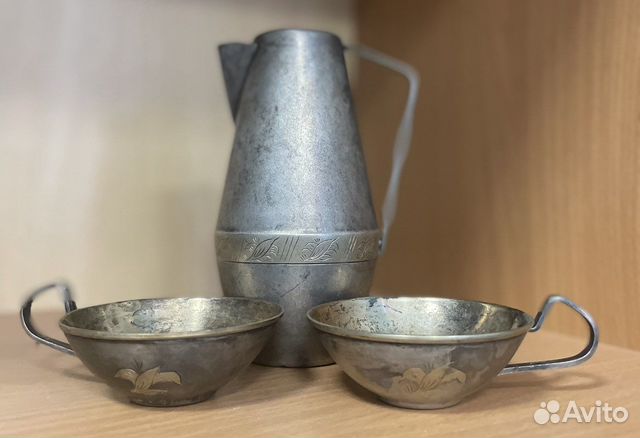 Кофейный набор мельхиор СССР